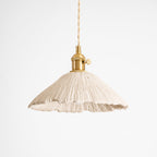 Microcement Pendant Light, Raw Cement Shade, Gold E14 Fitting, Braided Cord