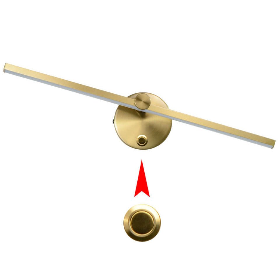 Aluminium Bar Wall Sconce, Slim LED Light With Iron Frame, Nordic Minimalist