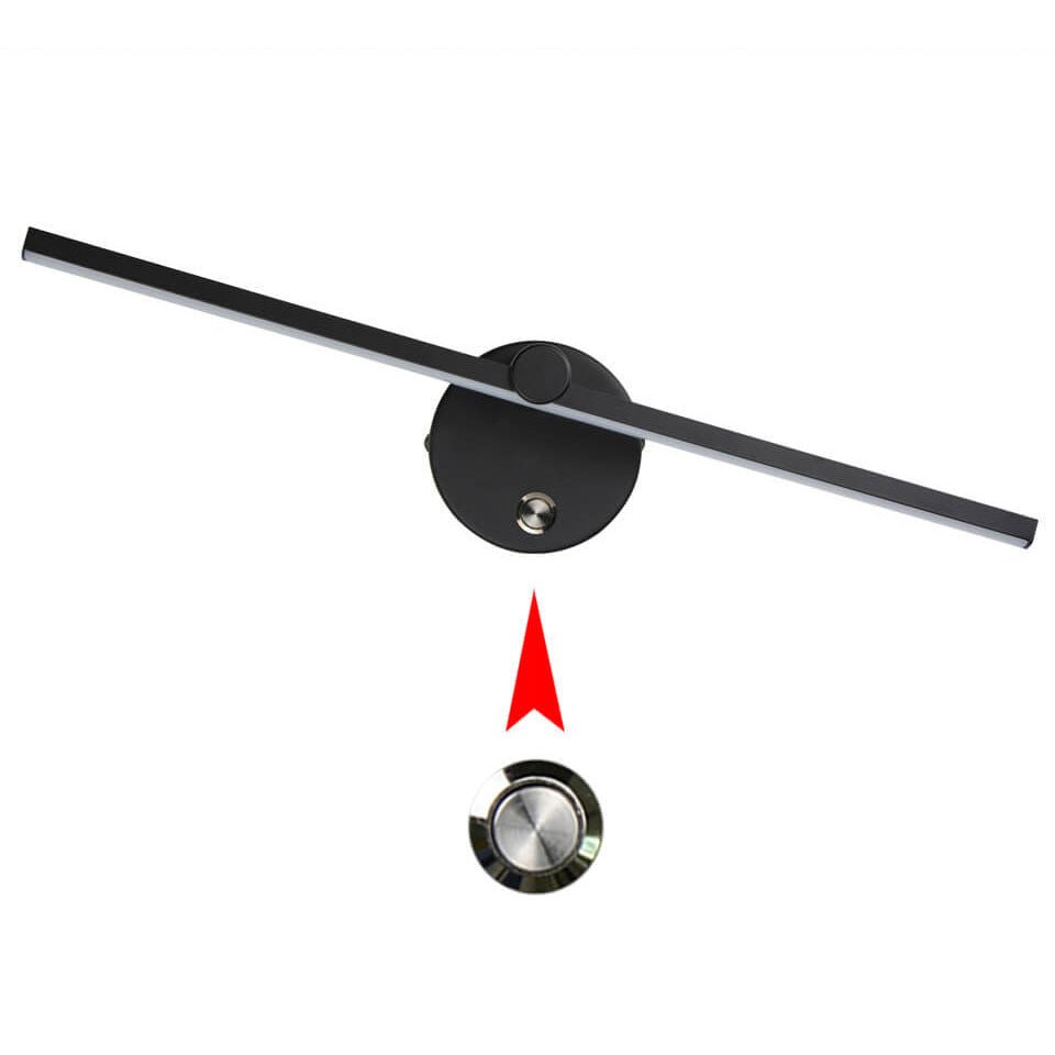 Aluminium Bar Wall Sconce, Slim LED Light With Iron Frame, Nordic Minimalist