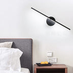Aluminium Bar Wall Sconce, Slim LED Light With Iron Frame, Nordic Minimalist