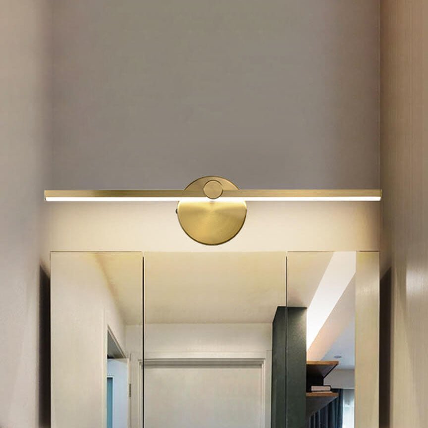 Aluminium Bar Wall Sconce, Slim LED Light With Iron Frame, Nordic Minimalist
