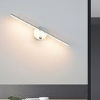 Aluminium Bar Wall Sconce, Slim LED Light With Iron Frame, Nordic Minimalist