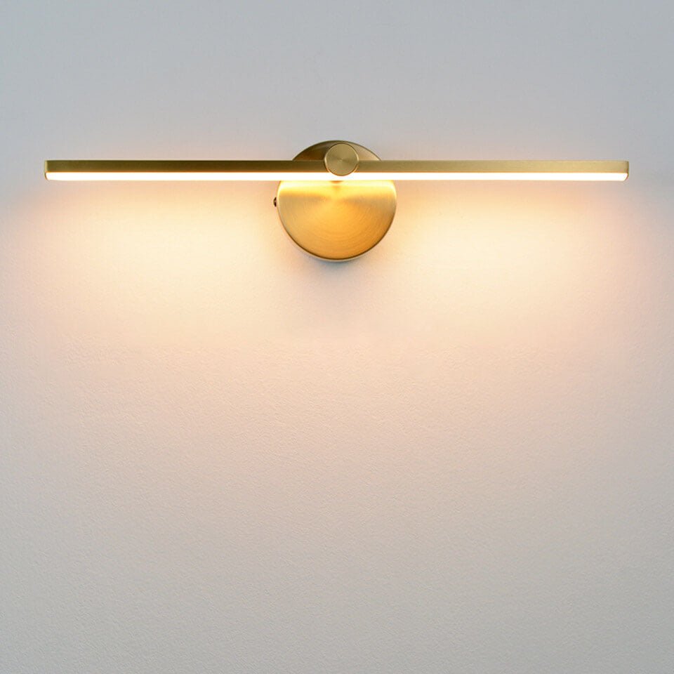Aluminium Bar Wall Sconce, Slim LED Light With Iron Frame, Nordic Minimalist