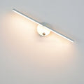 Aluminium Bar Wall Sconce, Slim LED Light With Iron Frame, Nordic Minimalist
