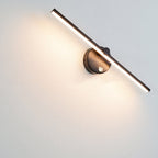 Aluminium Bar Wall Sconce, Slim LED Light With Iron Frame, Nordic Minimalist