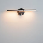 Aluminium Bar Wall Sconce, Slim LED Light With Iron Frame, Nordic Minimalist
