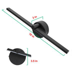 Aluminium Bar Wall Sconce, Slim LED Light With Iron Frame, Nordic Minimalist