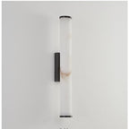 Copper Accent Wall Light, Warm LED Glow, Faux Spanish Marble Finish