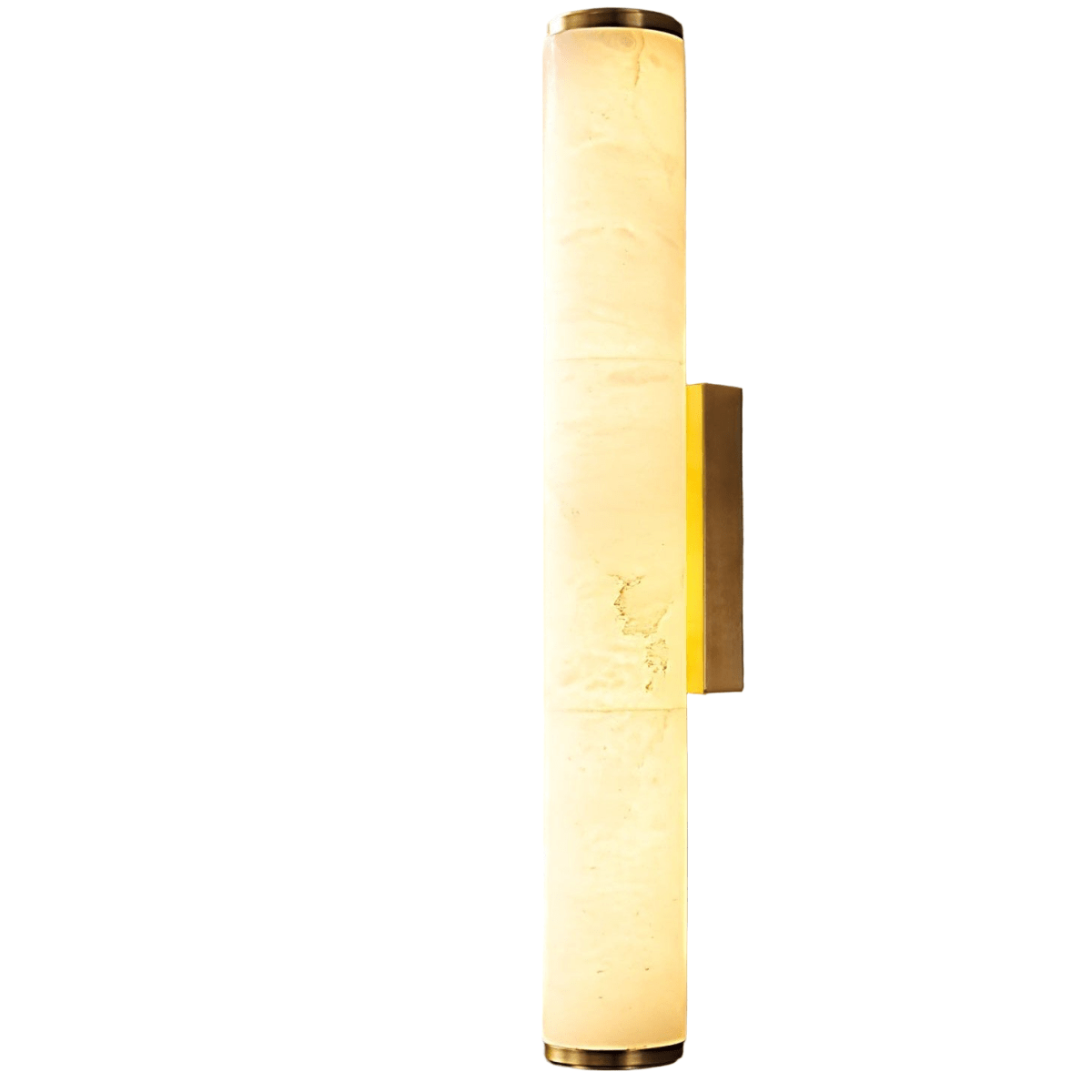Copper Accent Wall Light, Warm LED Glow, Faux Spanish Marble Finish