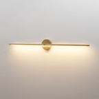 Væglampe, Edge Linear LED, slank metalstang, sort eller guld, dæmpbar