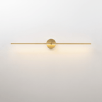 Linear wall lamp bar in gold finish casting even light