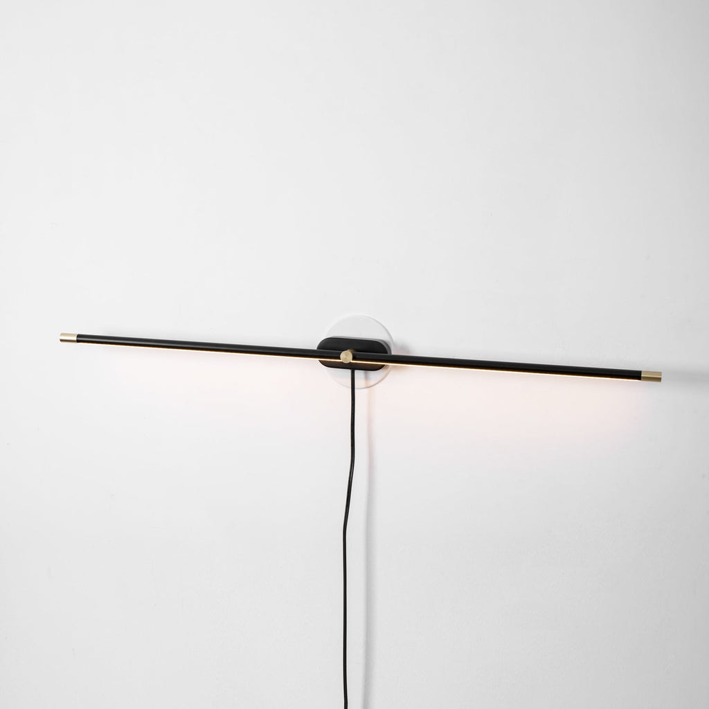 Wall Lamp, Minimalist Linear LED Bar, Plug-In, Aluminium, 3000K Dimmable