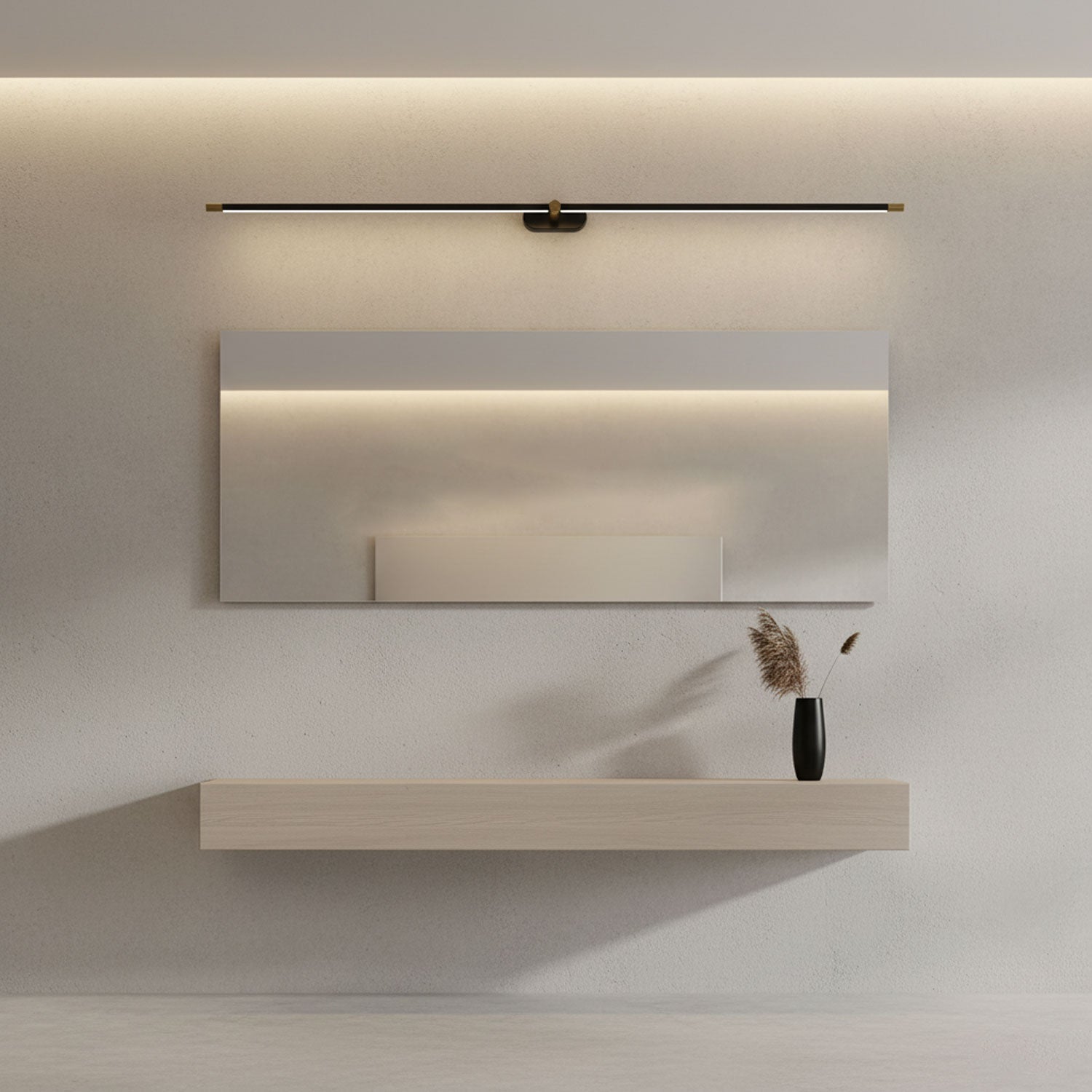Wall Lamp, Rechargeable Cordless Linear LED, USB, Remote Dimmable