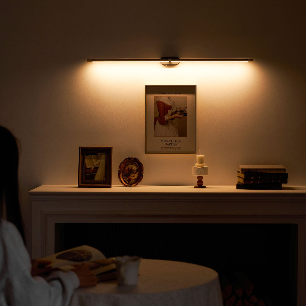 Wall Lamp, Rechargeable Cordless Linear LED, USB, Remote Dimmable
