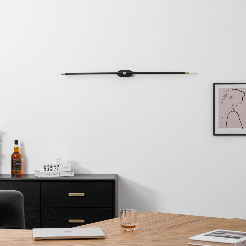 Wall Lamp, Rechargeable Cordless Linear LED, USB, Remote Dimmable