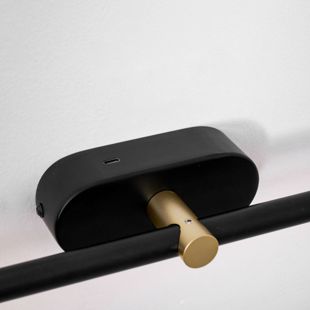 Wall Lamp, Rechargeable Cordless Linear LED, USB, Remote Dimmable