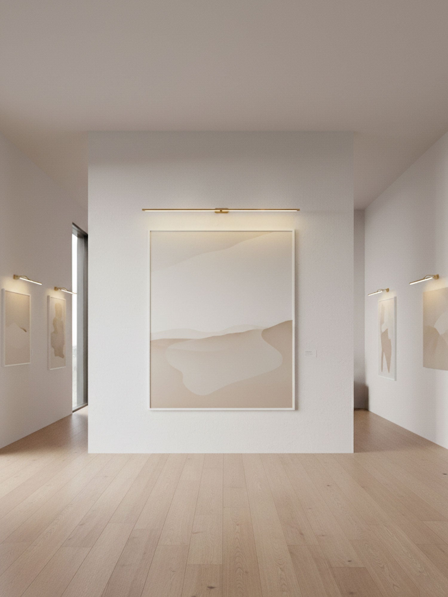 Wall Lamp, Rechargeable Cordless Linear LED, USB, Remote Dimmable