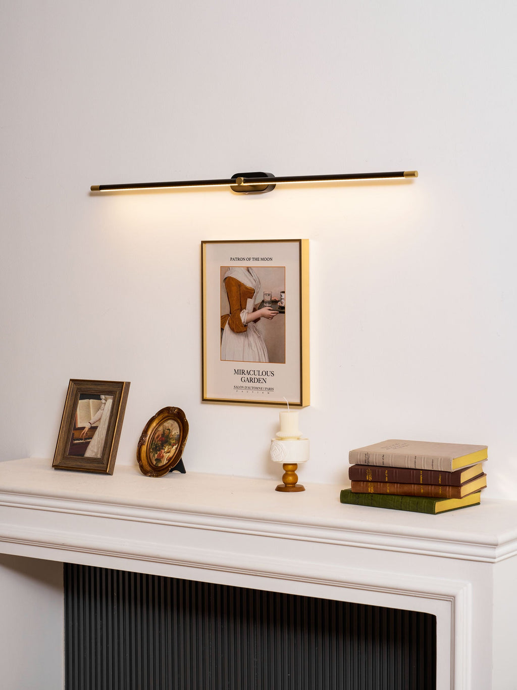Wall Lamp, Rechargeable Cordless Linear LED, USB, Remote Dimmable