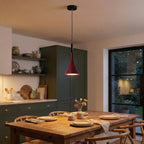 Aluminum Cone Pendant Light, Nordic Minimalist Design, 12-Inch Drop