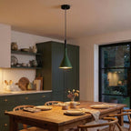 Aluminum Cone Pendant Light, Nordic Minimalist Design, 12-Inch Drop
