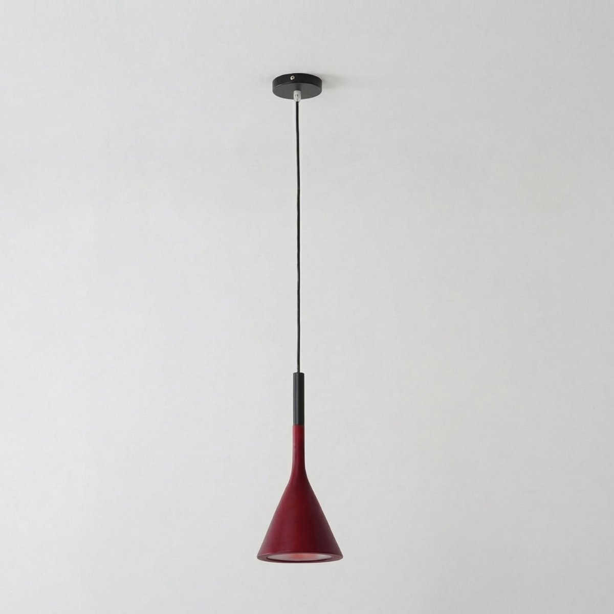Aluminum Cone Pendant Light, Nordic Minimalist Design, 12-Inch Drop