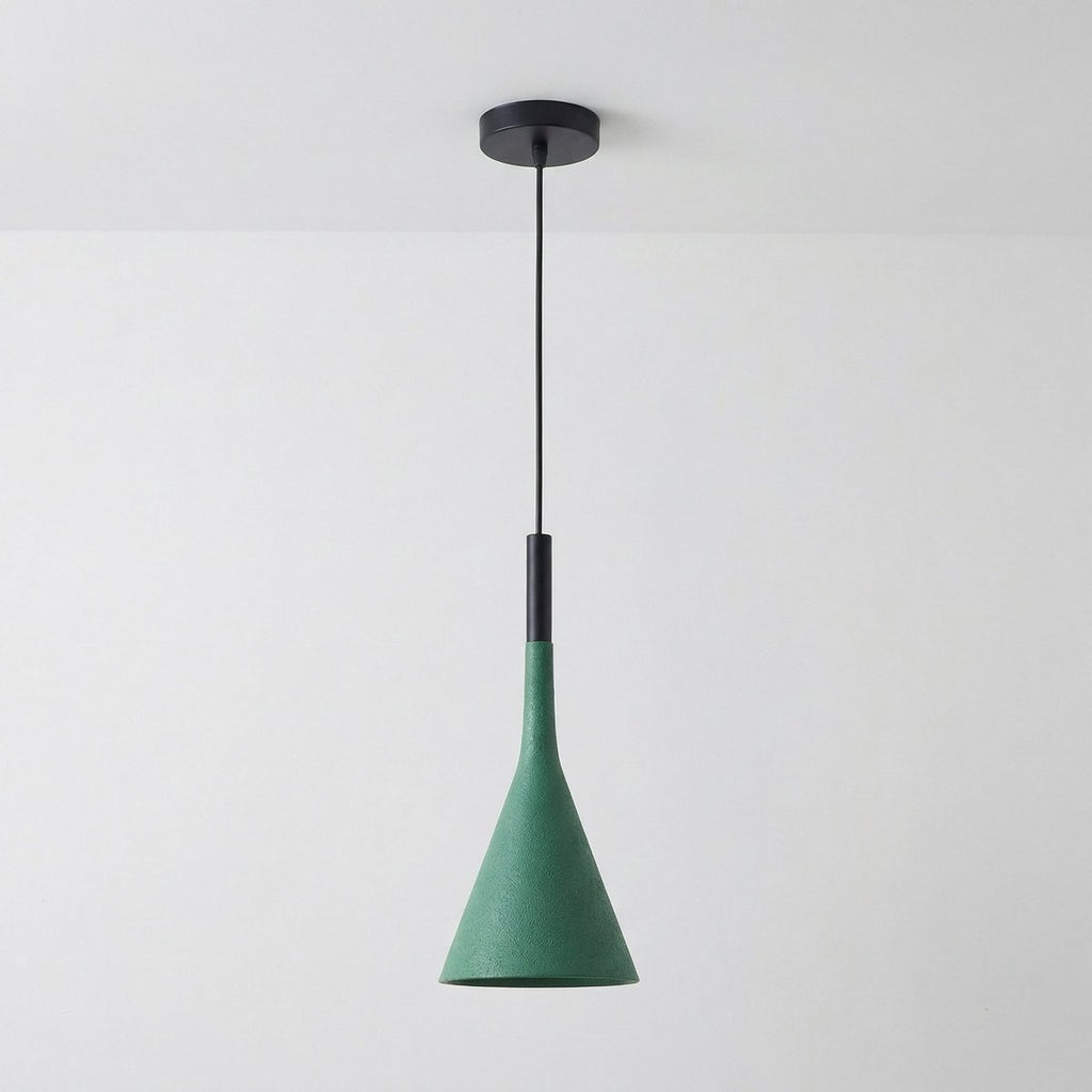 Aluminum Cone Pendant Light, Nordic Minimalist Design, 12-Inch Drop