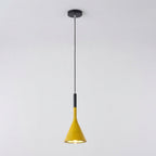 Aluminum Cone Pendant Light, Nordic Minimalist Design, 12-Inch Drop