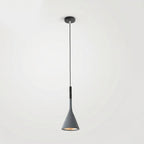 Aluminum Cone Pendant Light, Nordic Minimalist Design, 12-Inch Drop