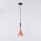 Aluminum Cone Pendant Light, Nordic Minimalist Design, 12-Inch Drop