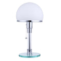 Table Lamp, Nordic Bauhaus Style, Fabric Shade & Metal Base