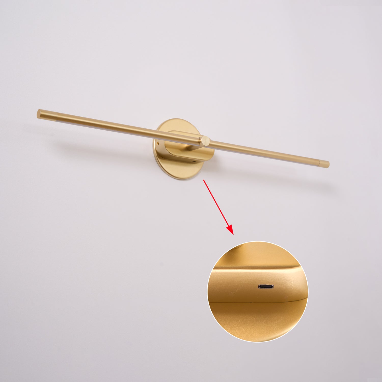 Wall Lamp, Rechargeable Cordless Linear LED, USB, Remote Dimmable