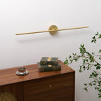 Wall lamp bar illuminating artwork with even light