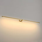 Minimalist Linear Wall Lamp, Metal LED Vanity Light, 3000K, Dimmable