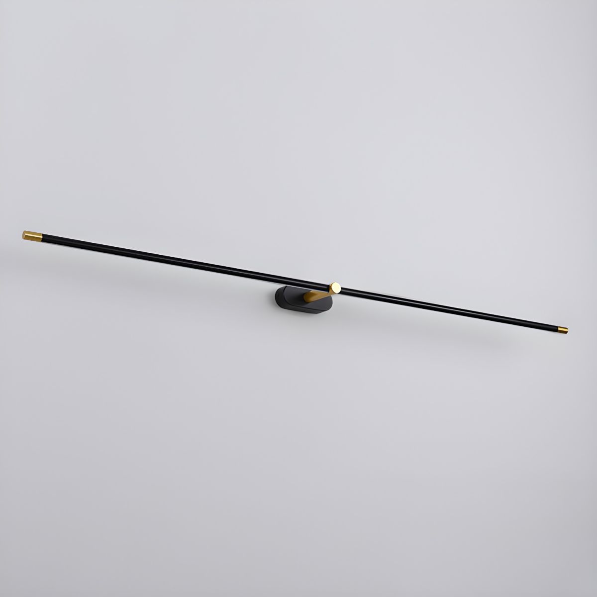 Minimalist Linear Wall Lamp, Metal LED Vanity Light, 3000K, Dimmable