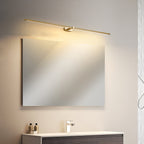 Minimalist Linear Wall Lamp, Metal LED Vanity Light, 3000K, Dimmable