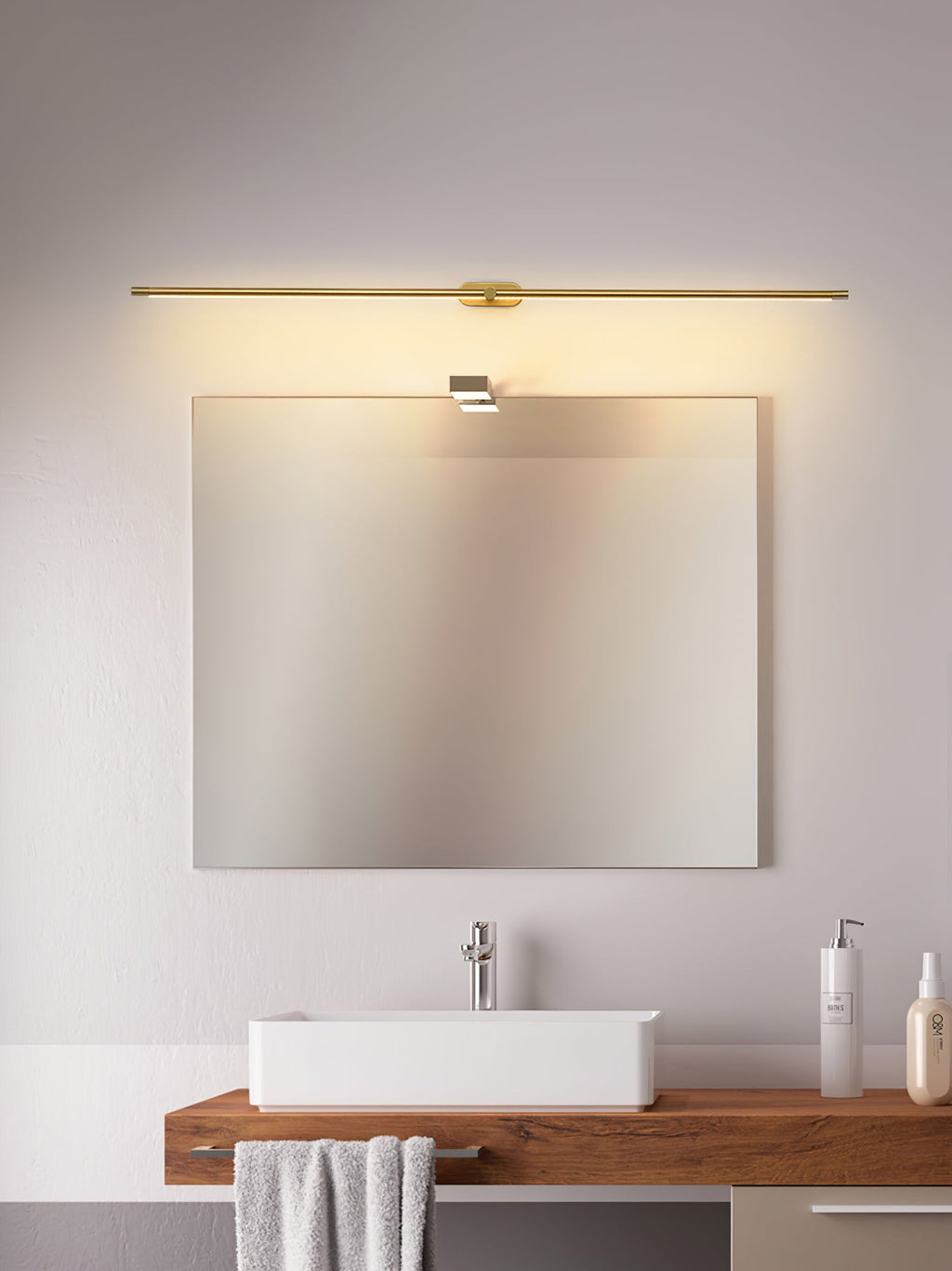 Wall Lamp, Rechargeable Cordless Linear LED, USB, Remote Dimmable