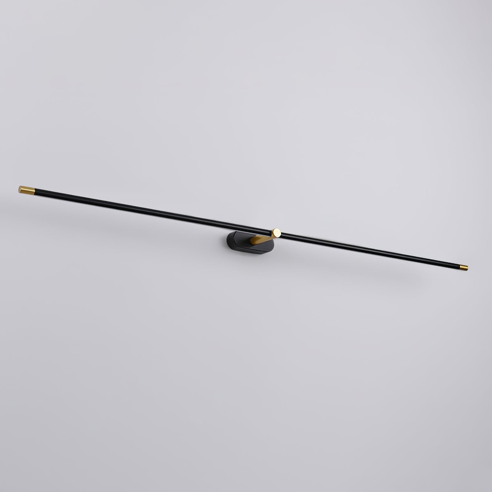 Minimalist Linear Wall Lamp, Metal LED Vanity Light, 3000K, Dimmable