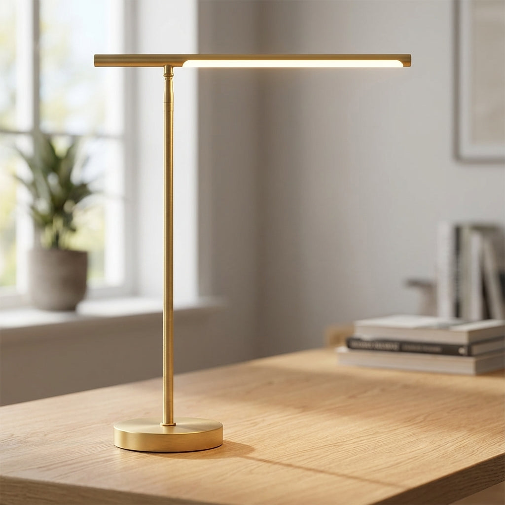 Adjustable LED Desk Lamp With Tilting Arm, Three Colour Temperatures