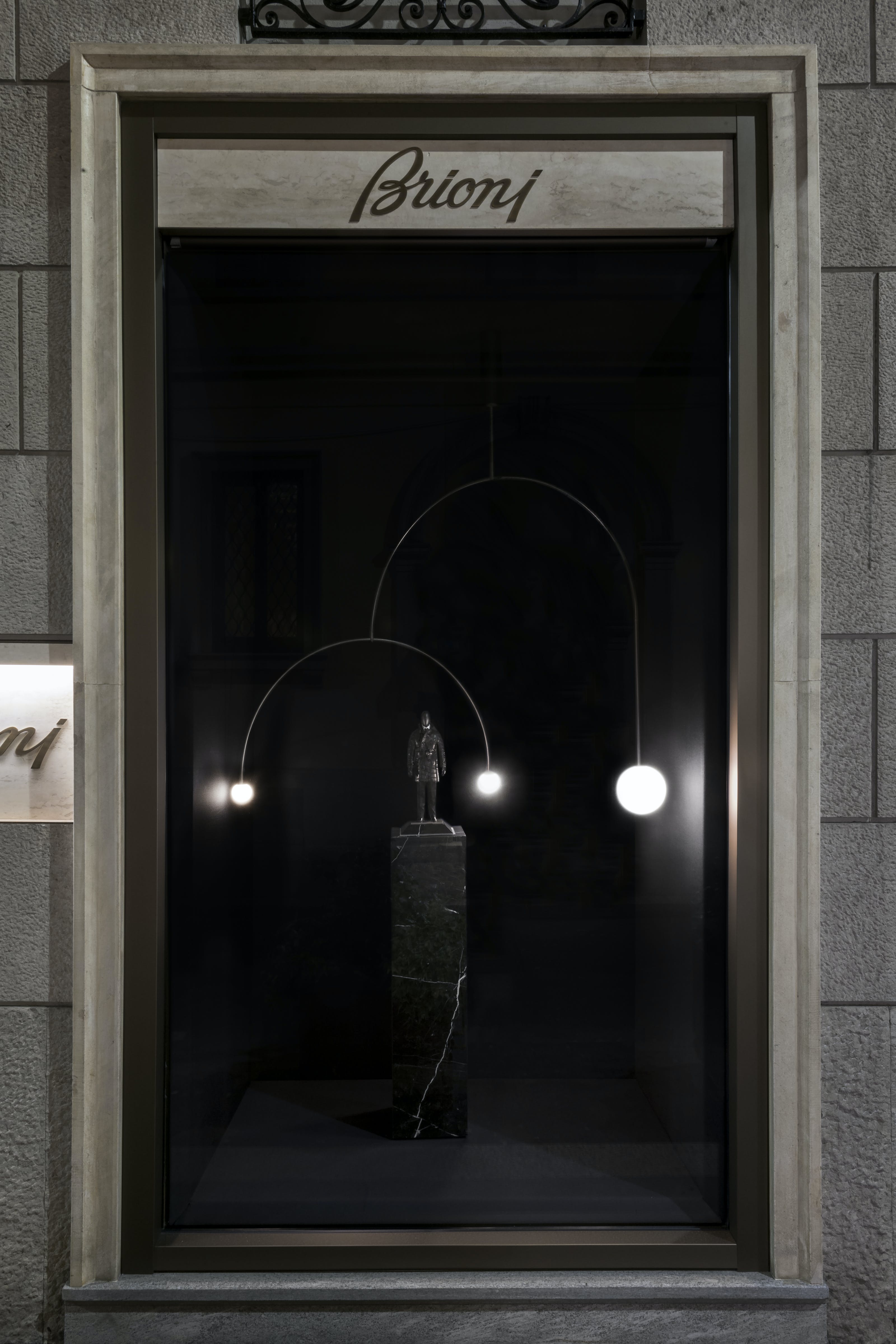 Chandelier, Mobile Opaline Glass Globes, Brass or Black, G9 and G4