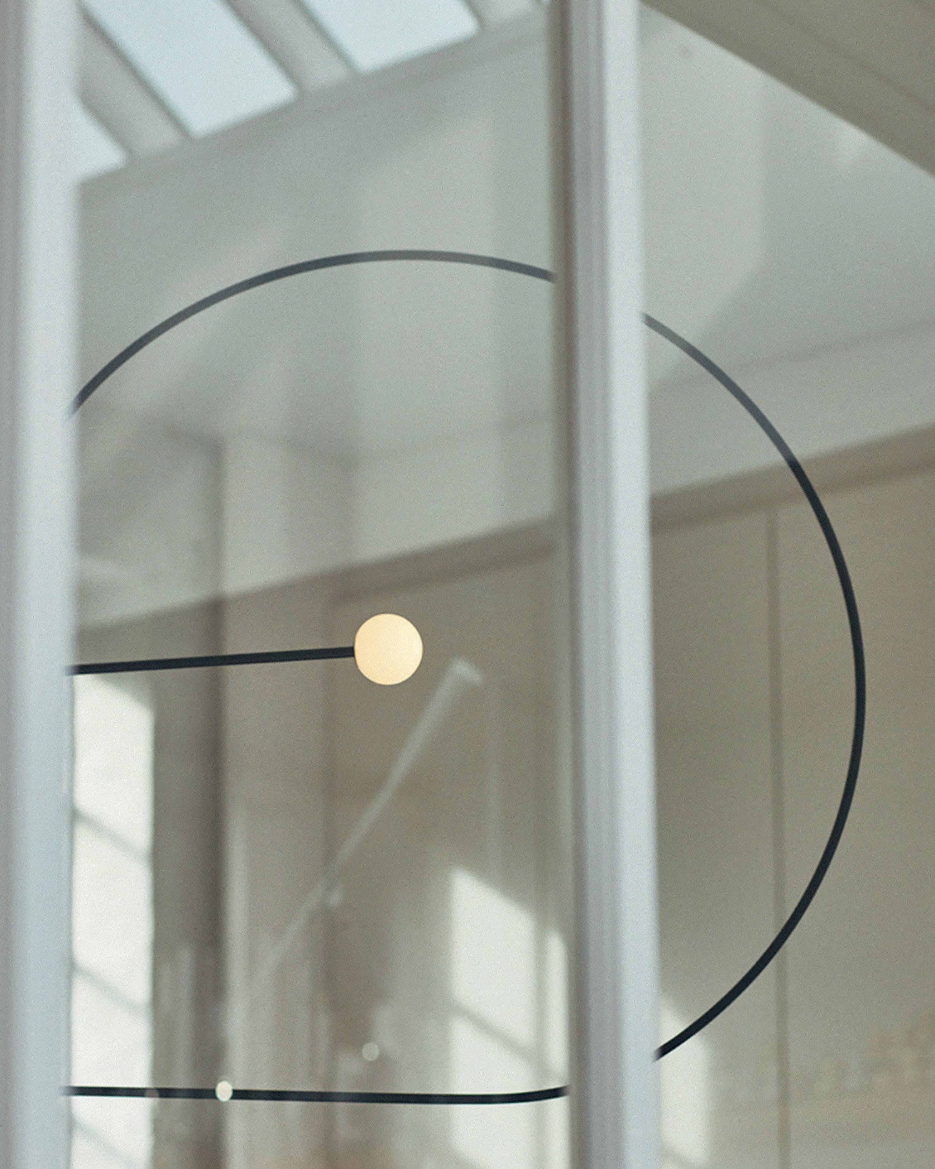 Chandelier, Mobile Opaline Glass Globes, Brass or Black, G9 and G4