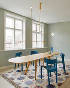 Chandelier, Mobile Opaline Glass Globes, Brass or Black, G9 and G4