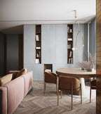 Chandelier, Mobile Opaline Glass Globes, Brass or Black, G9 and G4