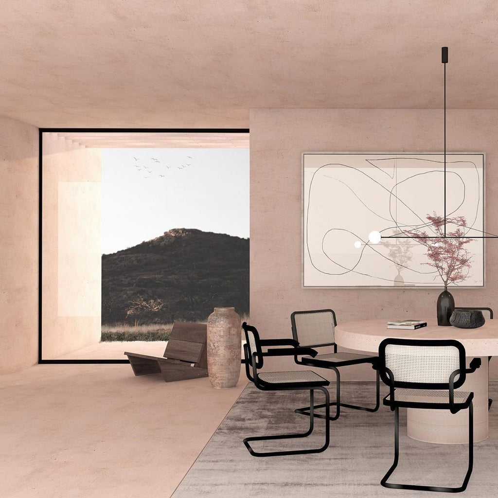 Chandelier, Mobile Opaline Glass Globes, Brass or Black, G9 and G4