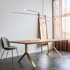 Chandelier, Mobile Opaline Glass Globes, Brass or Black, G9 and G4