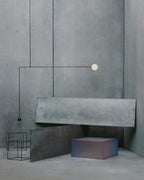 Chandelier, Mobile Opaline Glass Globes, Brass or Black, G9 and G4