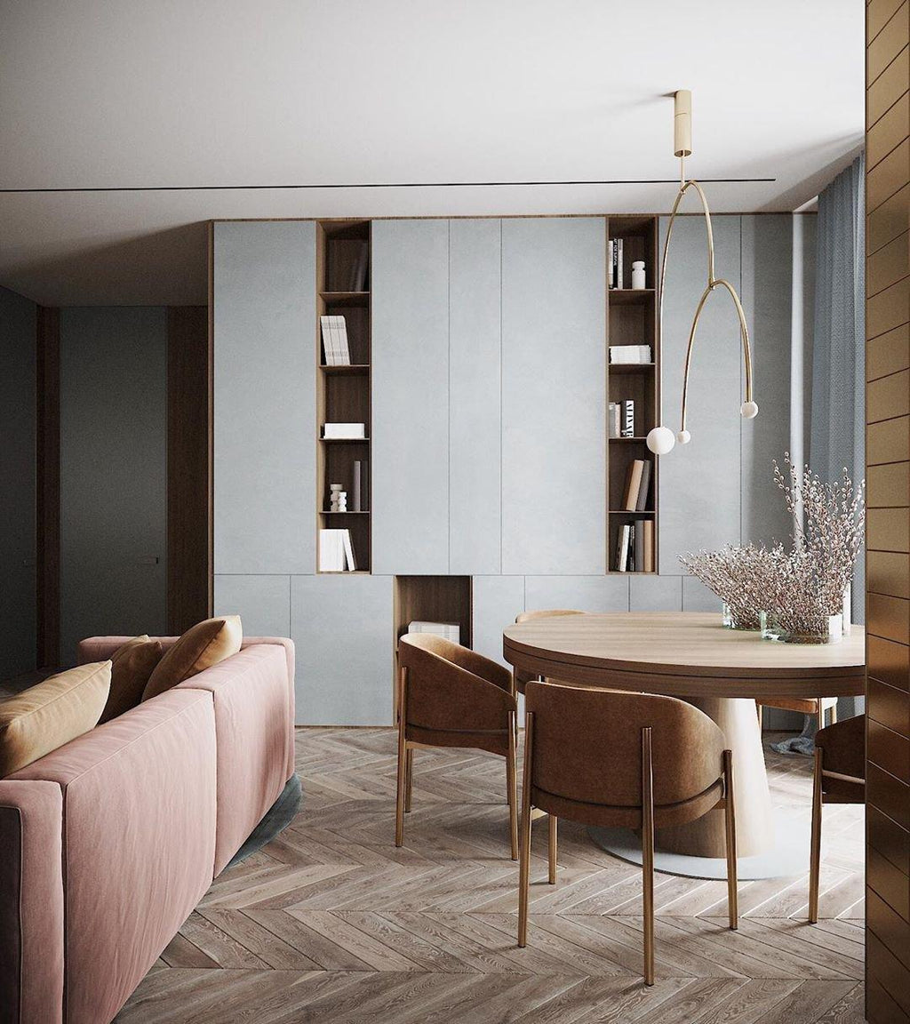 Chandelier, Mobile Opaline Glass Globes, Brass or Black, G9 and G4