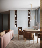 Chandelier, Mobile Opaline Glass Globes, Brass or Black, G9 and G4