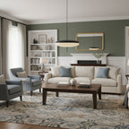 Opal disc pendant light with clean elliptical form