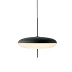 Opal Disc Pendel, Opaliseret Skærm, Sort eller Hvid, E26/E27