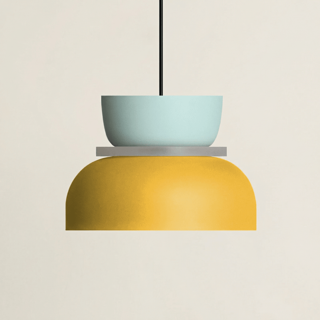 Acrylic Pendant Light With Aluminum Body, Single-Head Ceiling Fixture